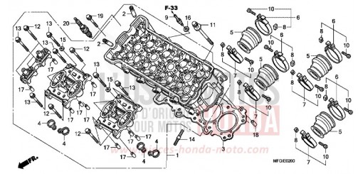 CYLINDER HEAD CB600F3A de 2010